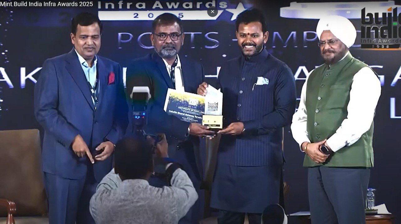 DBGT Wins "The Ports - Impact" Award at Build India Infra Awards 2025